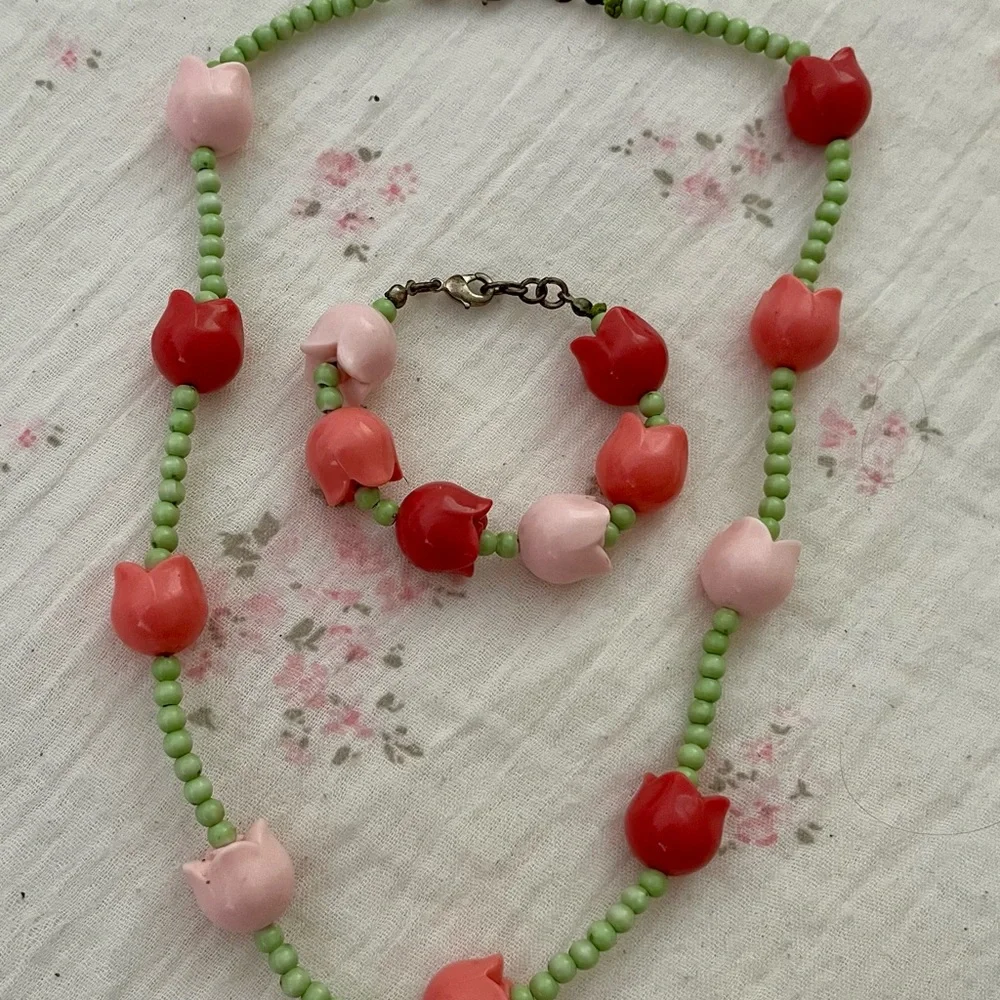 Vintage Gymboree 4 pc outfit dress purse necklace and bracelet - Picture 10 of 10